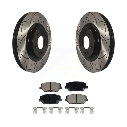 Coated Disc Rotors and Ceramic Brake Pads Kit-KDC-100953 - Kit.bestparts.ca