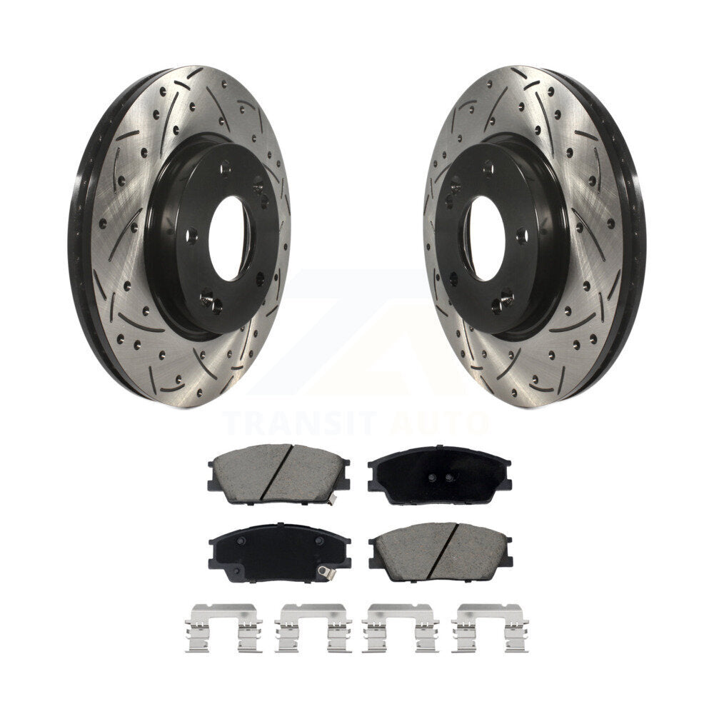 Coated Disc Rotors and Ceramic Brake Pads Kit-KDC-100984 - Kit.bestparts.ca