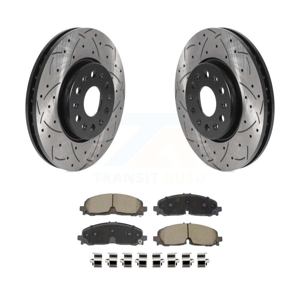 Coated Disc Rotors and Ceramic Brake Pads Kit-KDC-101098 - Kit.bestparts.ca