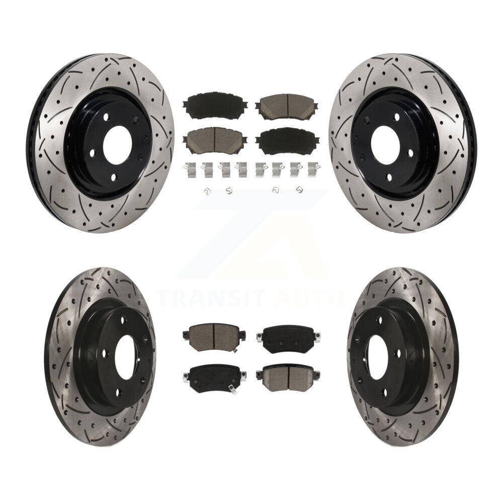 Coated Disc Rotors and Ceramic Brake Pads Kit-KDC-101236 - Kit.bestparts.ca