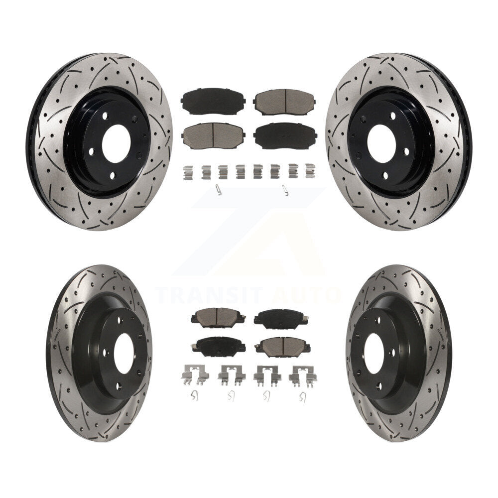 Coated Disc Rotors and Ceramic Brake Pads Kit-KDC-101237 - Kit.bestparts.ca