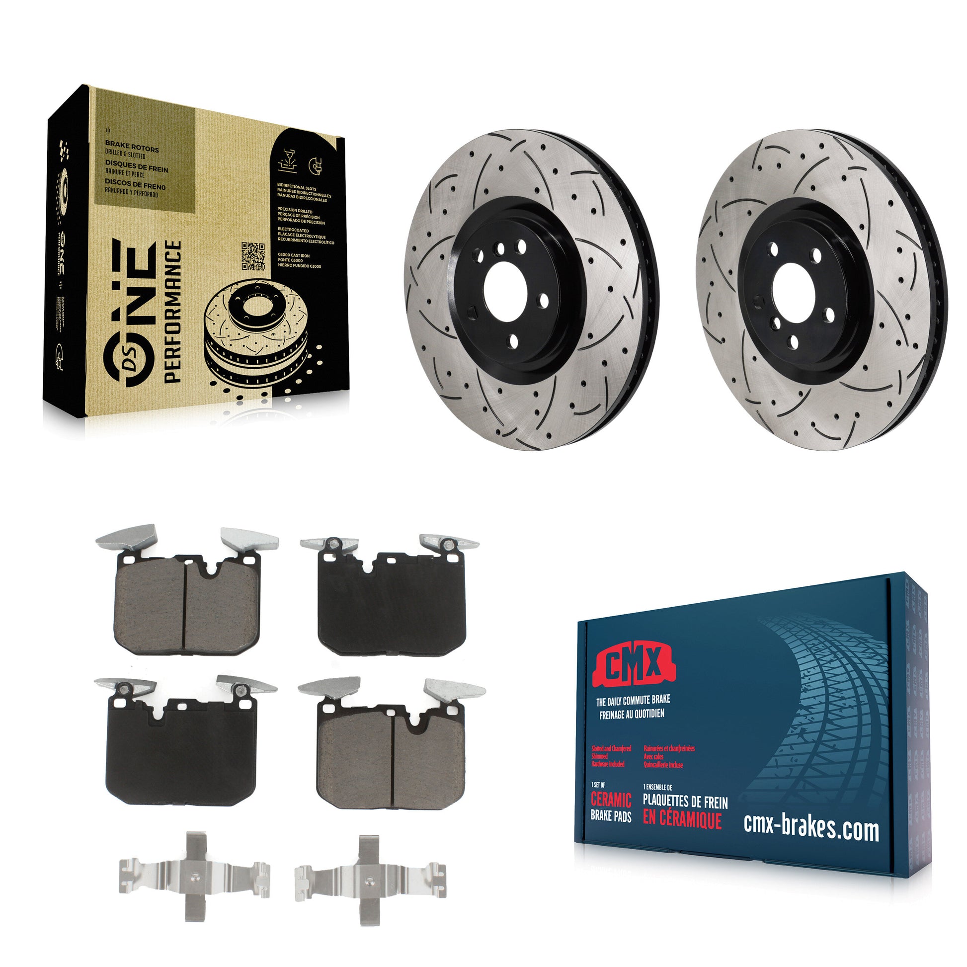 Disc Rotors and Ceramic Brake Pads Kit-KDC-101240