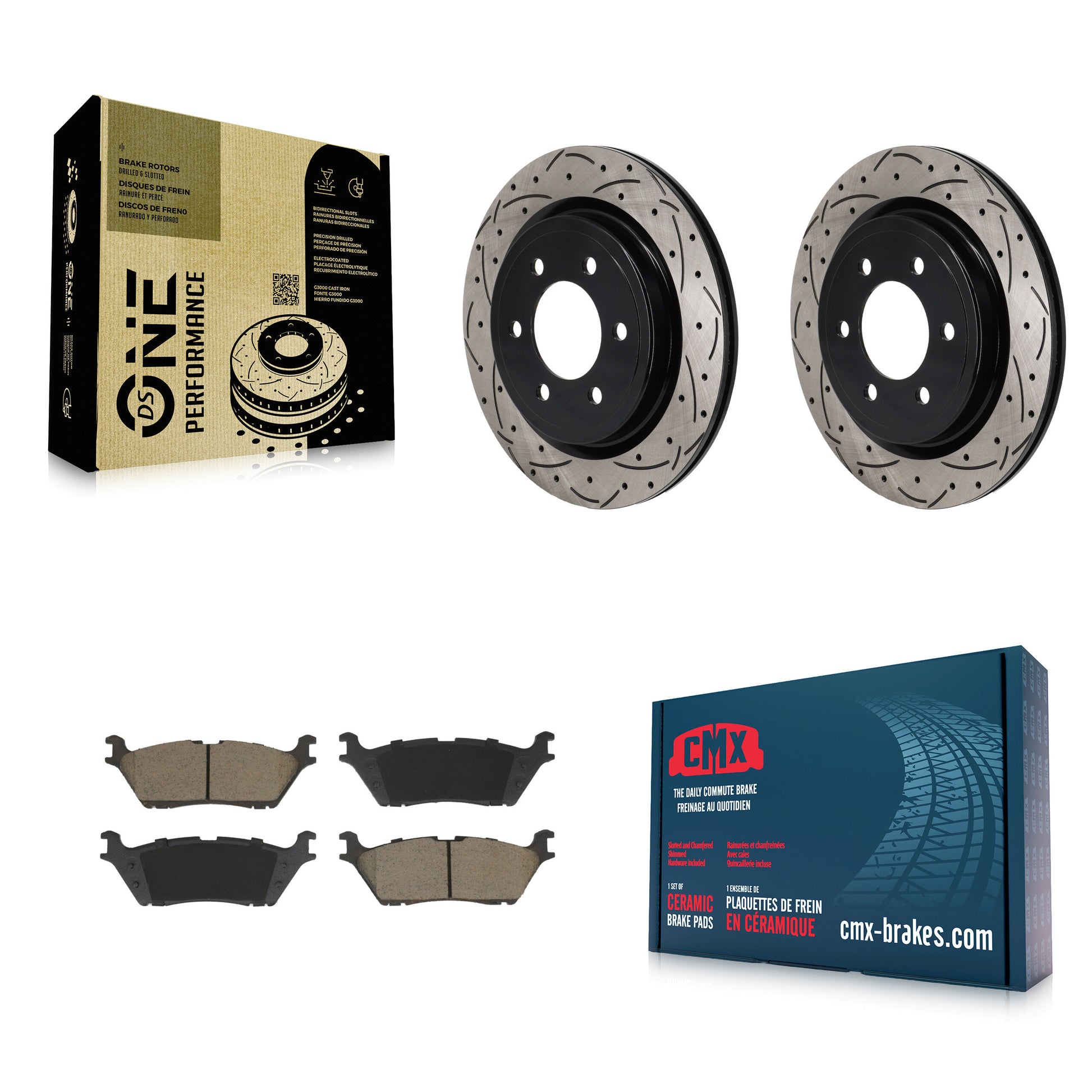 Disc Rotors and Ceramic Brake Pads Kit-KDC-101261