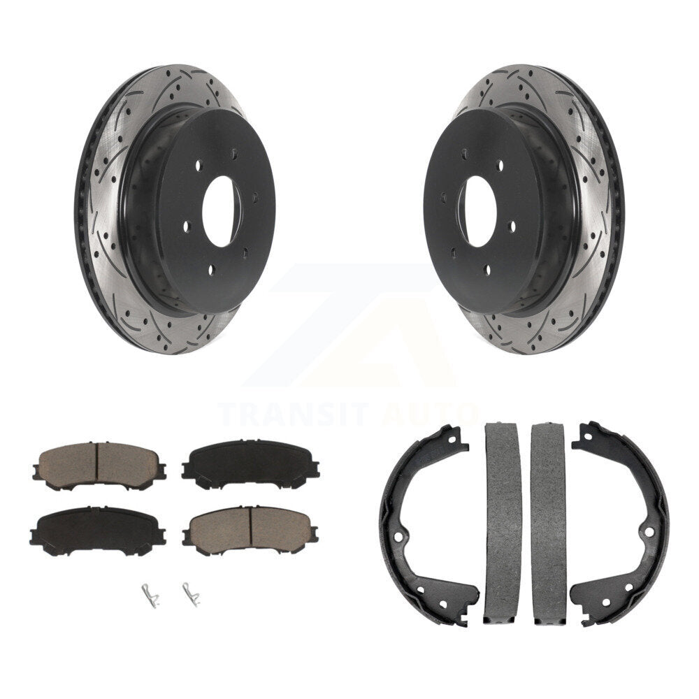 Coated Disc Rotors and Ceramic Brake Pads Kit-KDC-101296 - Kit.bestparts.ca