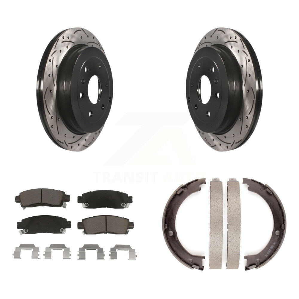 Coated Disc Rotors and Ceramic Brake Pads Kit-KDC-101358 - Kit.bestparts.ca