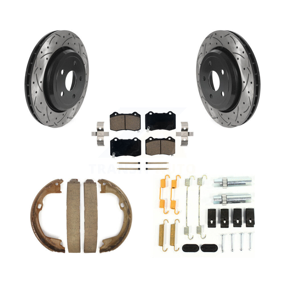 Coated Disc Rotors and Ceramic Brake Pads Kit-KDC-101658 - Kit.bestparts.ca