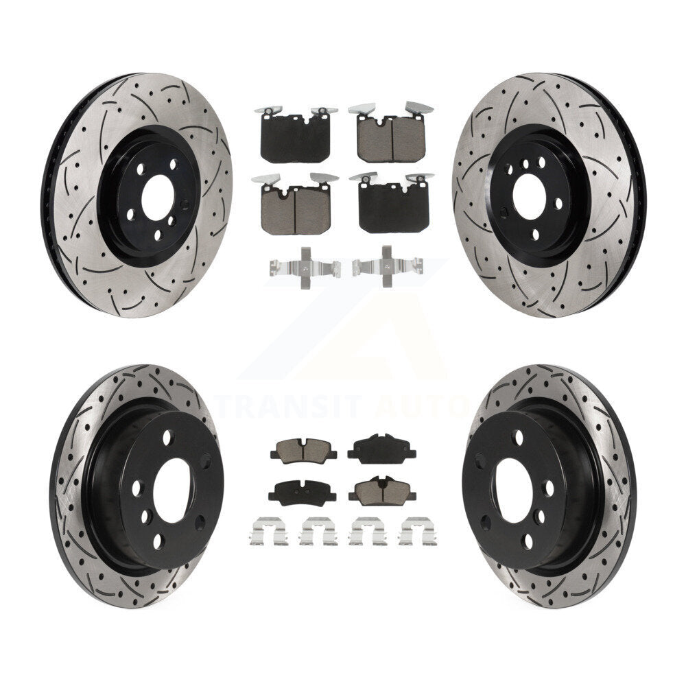 Coated Disc Rotors and Ceramic Brake Pads Kit-KDC-101663