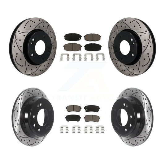 Coated Disc Rotors and Ceramic Brake Pads Kit-KDC-101685