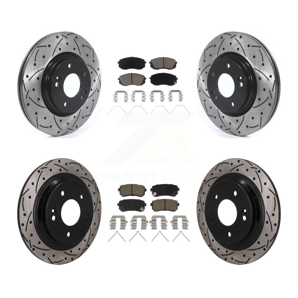Coated Disc Rotors and Ceramic Brake Pads Kit-KDC-101686 Kit.bestparts.ca