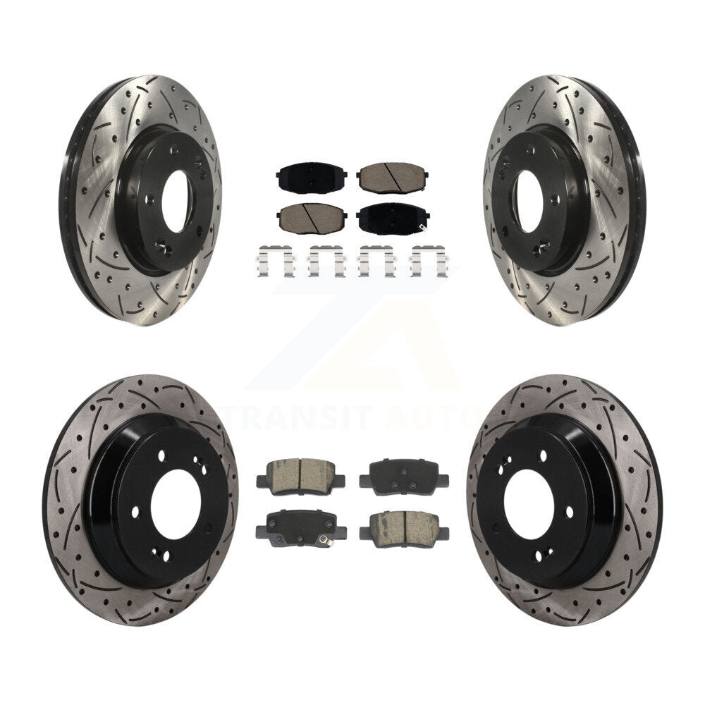 Coated Disc Rotors and Ceramic Brake Pads Kit-KDC-101688 Kit.bestparts.ca