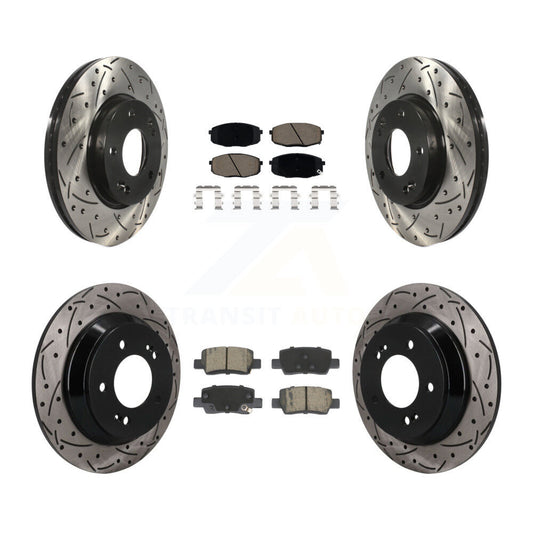 Coated Disc Rotors and Ceramic Brake Pads Kit-KDC-101688
