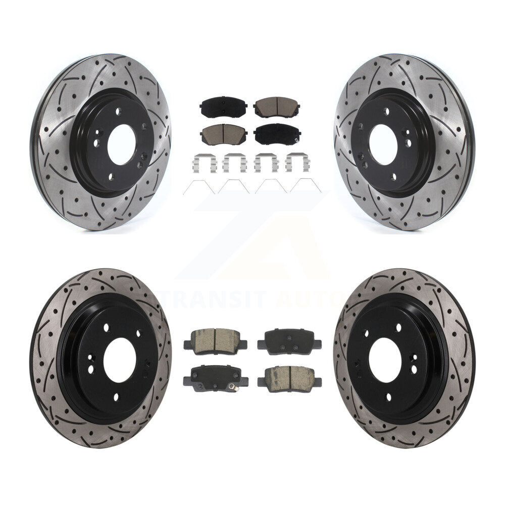 Coated Disc Rotors and Ceramic Brake Pads Kit-KDC-101689 Kit.bestparts.ca