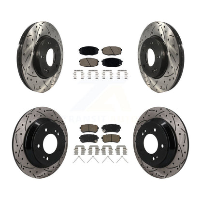 Coated Disc Rotors and Ceramic Brake Pads Kit-KDC-101690