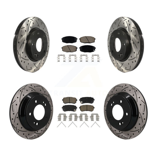 Coated Disc Rotors and Ceramic Brake Pads Kit-KDC-101690