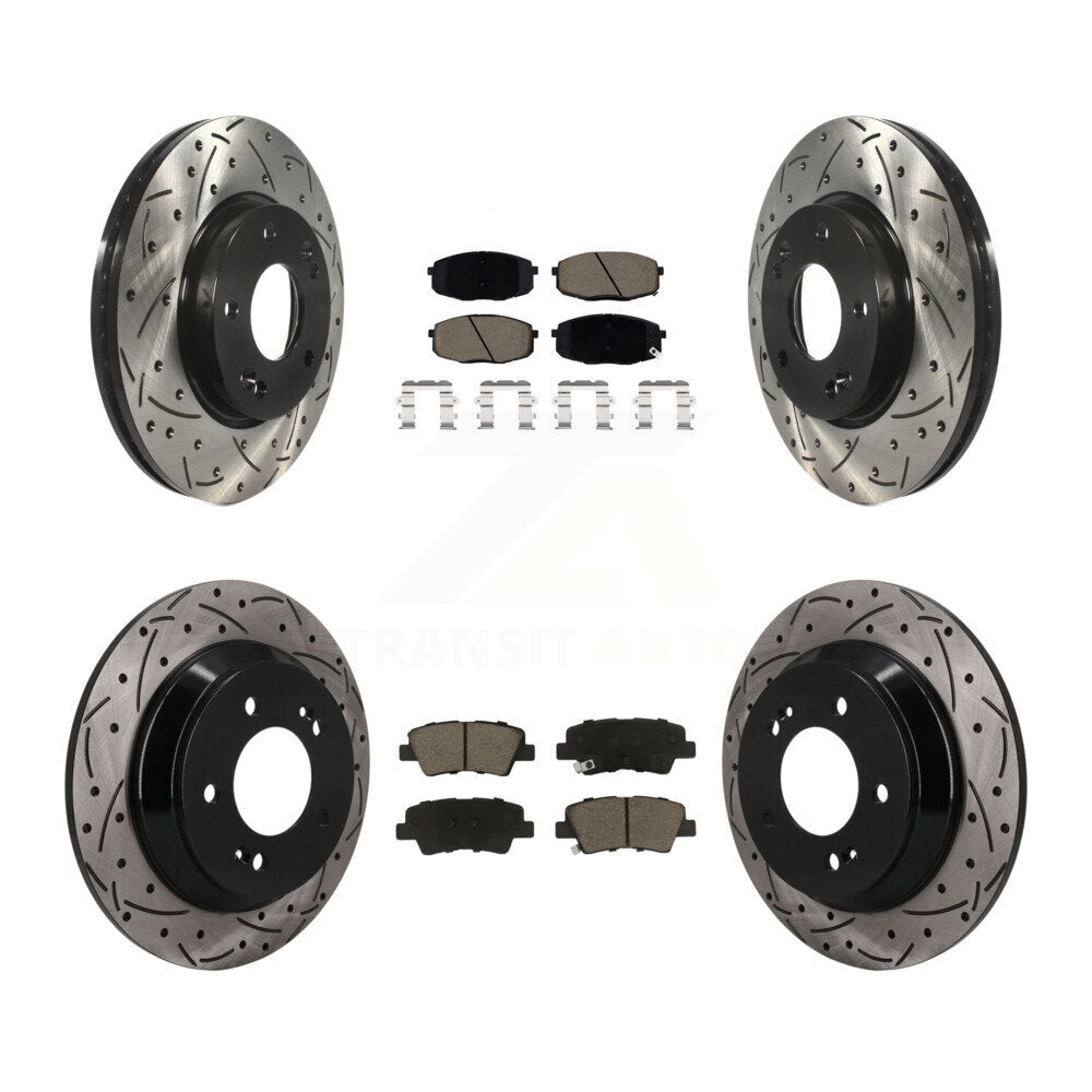 Coated Disc Rotors and Ceramic Brake Pads Kit-KDC-101691