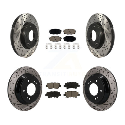 Coated Disc Rotors and Ceramic Brake Pads Kit-KDC-101691