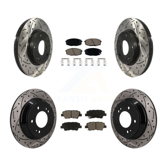 Coated Disc Rotors and Ceramic Brake Pads Kit-KDC-101691