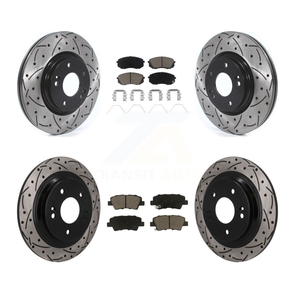 Coated Disc Rotors and Ceramic Brake Pads Kit-KDC-101692