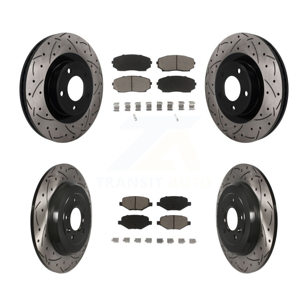 Coated Disc Rotors and Ceramic Brake Pads Kit-KDC-101694