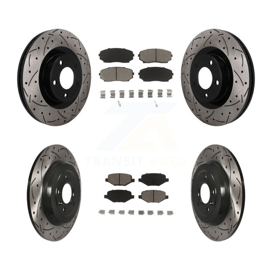 Coated Disc Rotors and Ceramic Brake Pads Kit-KDC-101694