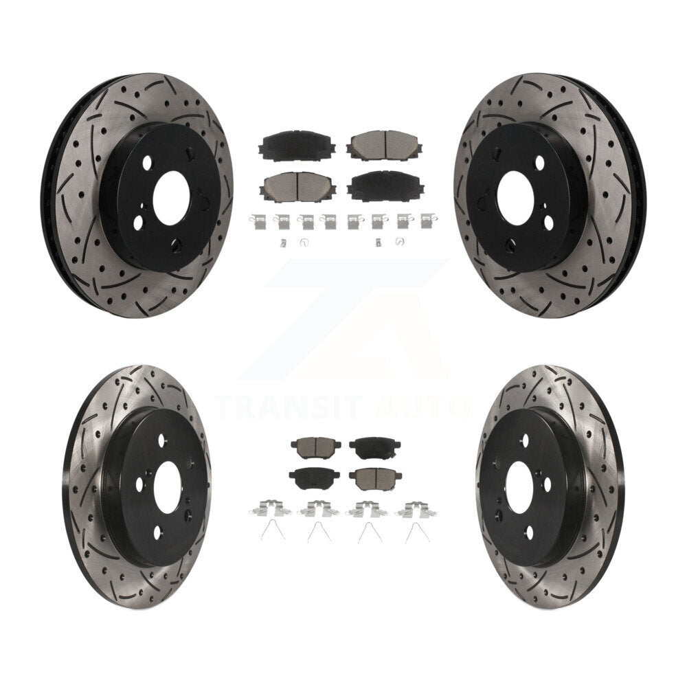 Coated Disc Rotors and Ceramic Brake Pads Kit-KDC-101698 Kit.bestparts.ca