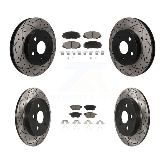 Coated Disc Rotors and Ceramic Brake Pads Kit-KDC-101698