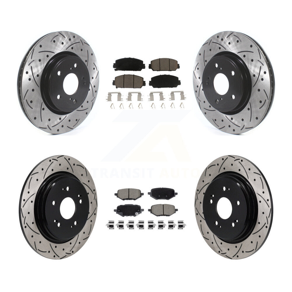 Coated Disc Rotors and Ceramic Brake Pads Kit-KDC-101706