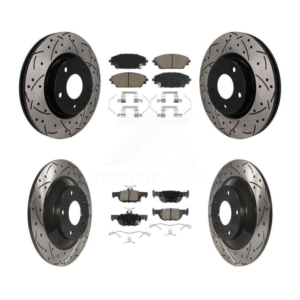 Coated Disc Rotors and Ceramic Brake Pads Kit-KDC-101723