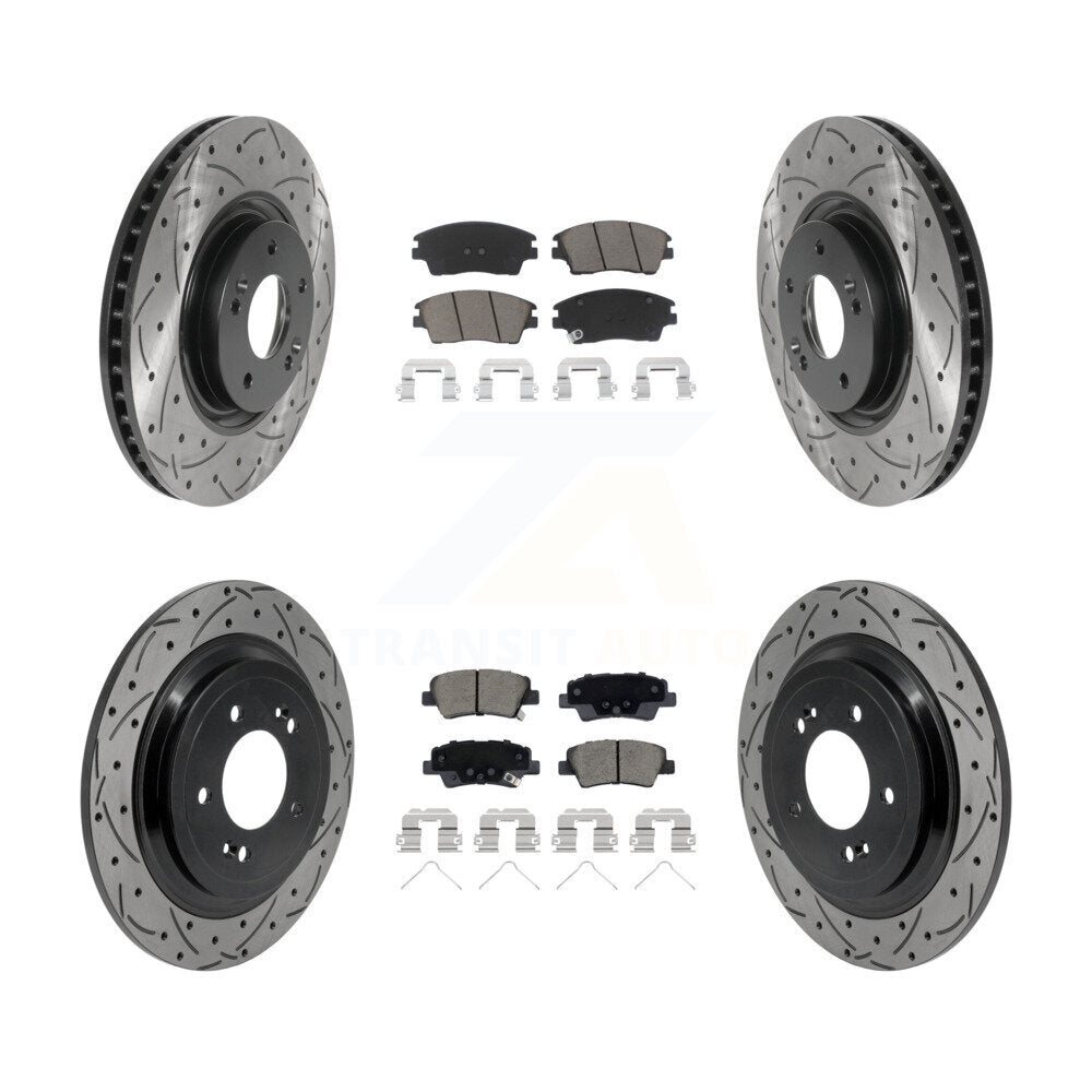 Coated Disc Rotors and Ceramic Brake Pads Kit-KDC-101725
