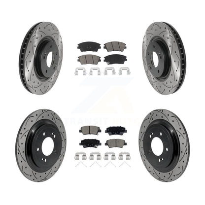 Coated Disc Rotors and Ceramic Brake Pads Kit-KDC-101725