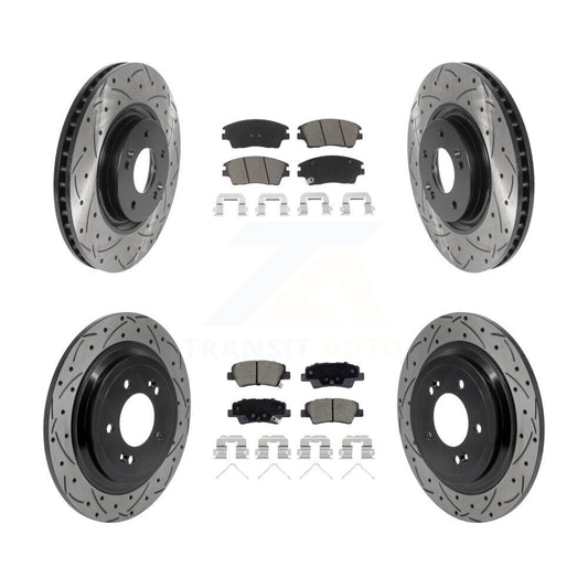 Coated Disc Rotors and Ceramic Brake Pads Kit-KDC-101725
