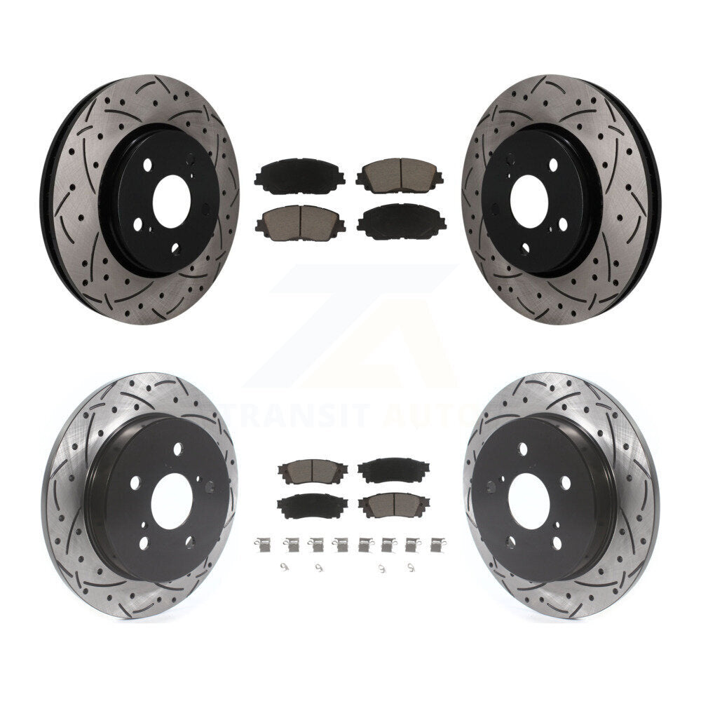 Coated Disc Rotors and Ceramic Brake Pads Kit-KDC-101728