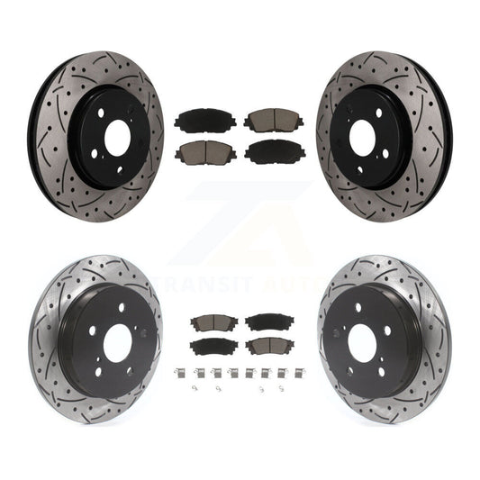 Coated Disc Rotors and Ceramic Brake Pads Kit-KDC-101728
