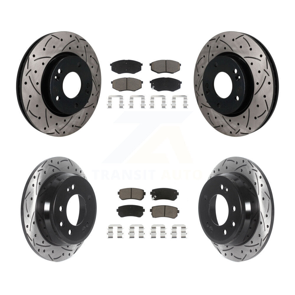 Coated Disc Rotors and Ceramic Brake Pads Kit-KDC-101730 Kit.bestparts.ca