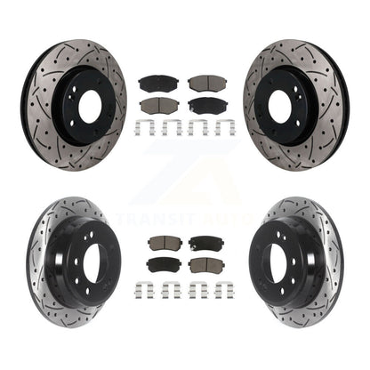 Coated Disc Rotors and Ceramic Brake Pads Kit-KDC-101730