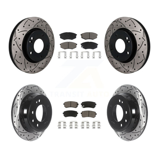 Coated Disc Rotors and Ceramic Brake Pads Kit-KDC-101730