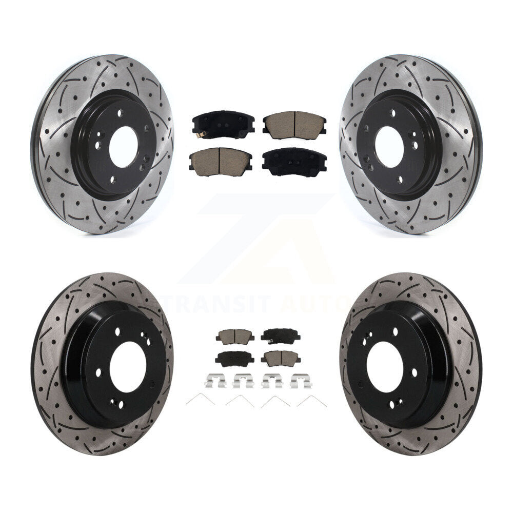 Coated Disc Rotors and Ceramic Brake Pads Kit-KDC-101735 Kit.bestparts.ca