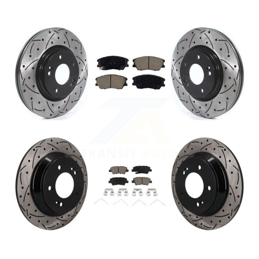 Coated Disc Rotors and Ceramic Brake Pads Kit-KDC-101735