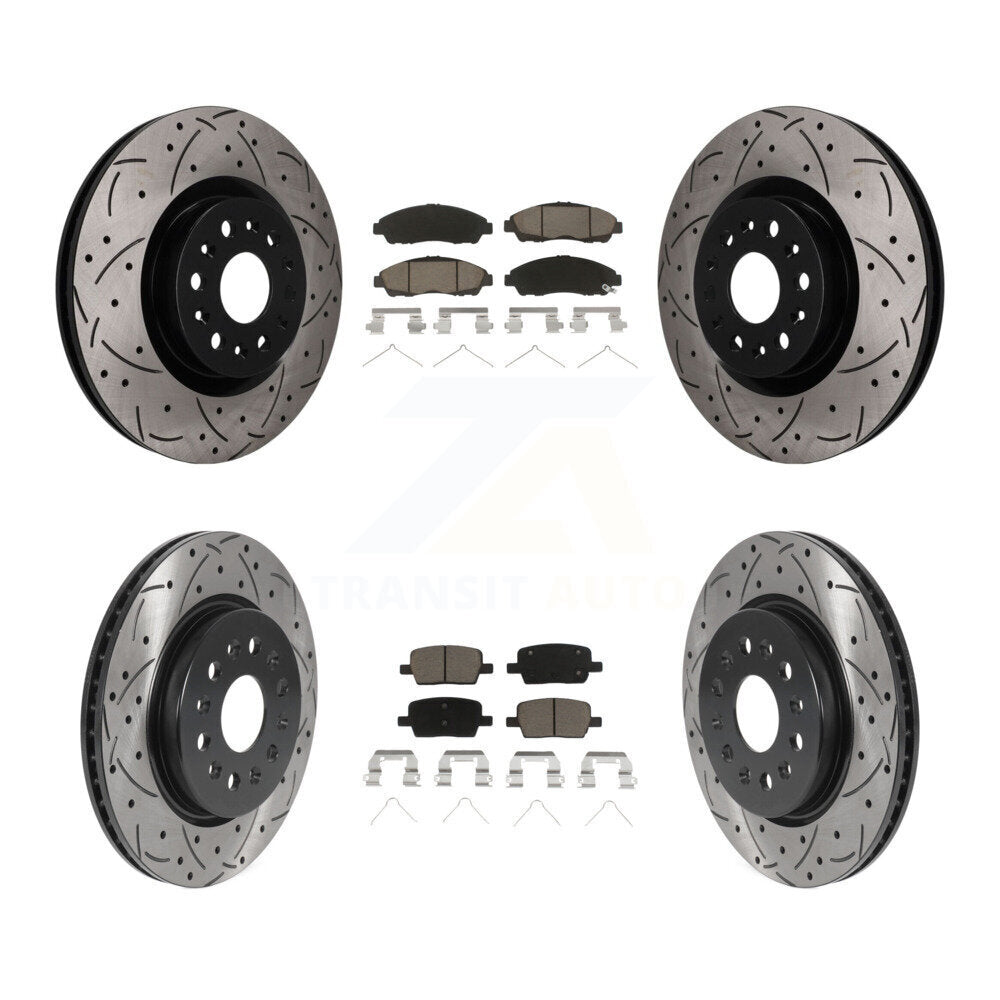 Coated Disc Rotors and Ceramic Brake Pads Kit-KDC-101736 Kit.bestparts.ca