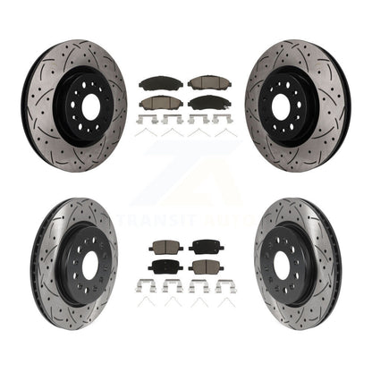 Coated Disc Rotors and Ceramic Brake Pads Kit-KDC-101736
