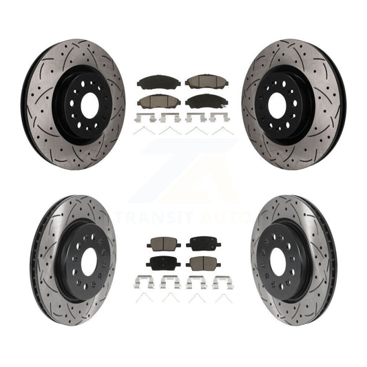 Coated Disc Rotors and Ceramic Brake Pads Kit-KDC-101736