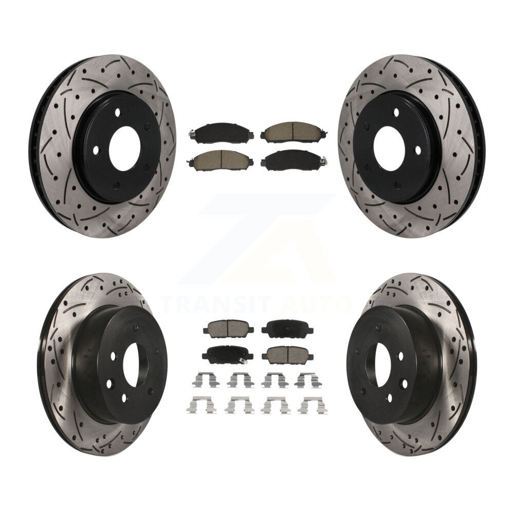 Coated Disc Rotors and Ceramic Brake Pads Kit-KDC-101752