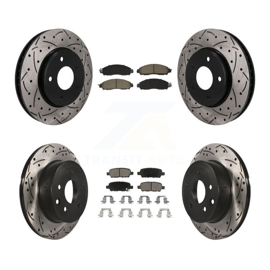 Coated Disc Rotors and Ceramic Brake Pads Kit-KDC-101752
