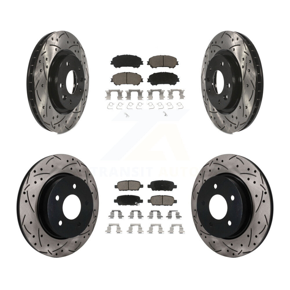 Coated Disc Rotors and Ceramic Brake Pads Kit-KDC-101756