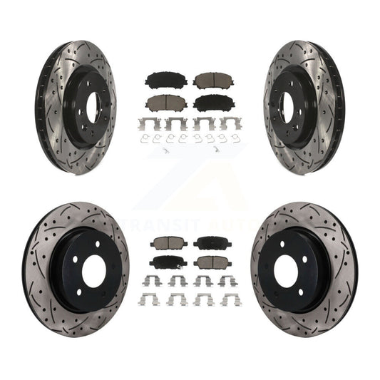Coated Disc Rotors and Ceramic Brake Pads Kit-KDC-101756