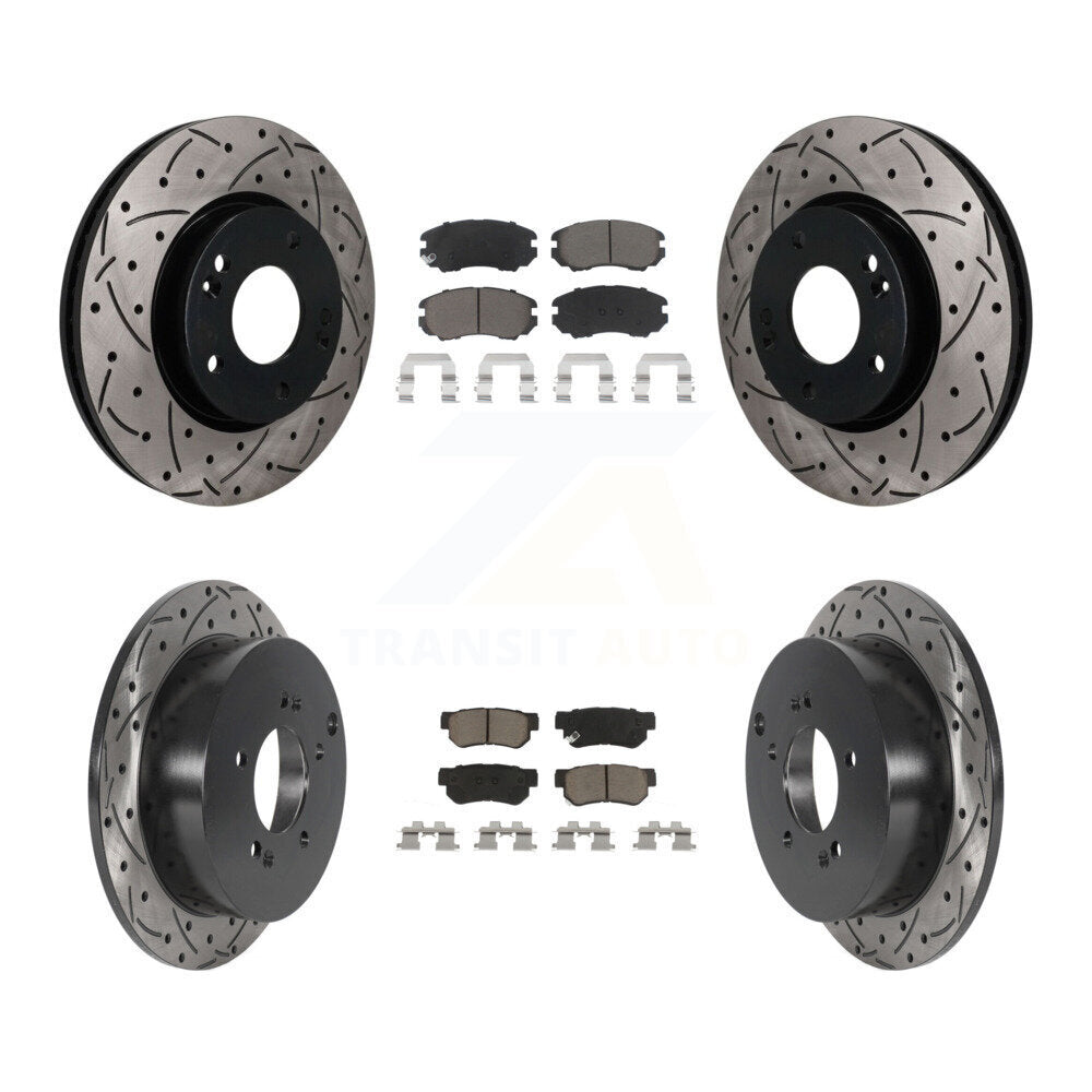 Coated Disc Rotors and Ceramic Brake Pads Kit-KDC-101758