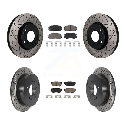 Coated Disc Rotors and Ceramic Brake Pads Kit-KDC-101758