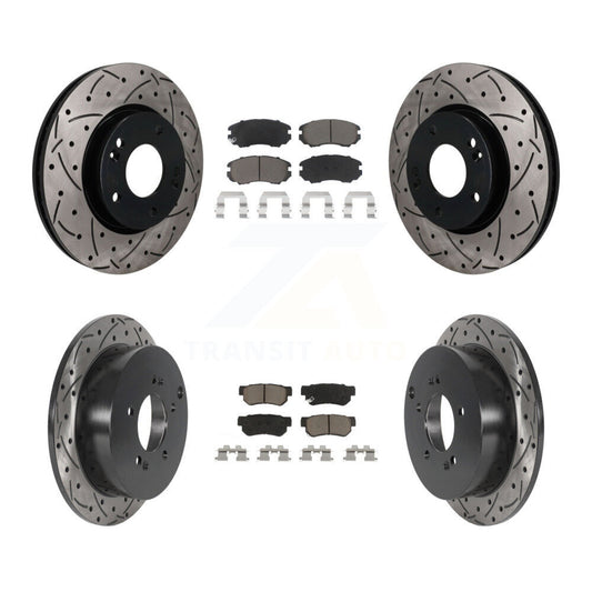 Coated Disc Rotors and Ceramic Brake Pads Kit-KDC-101758