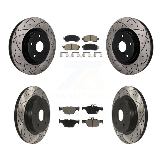 Coated Disc Rotors and Ceramic Brake Pads Kit-KDC-101762