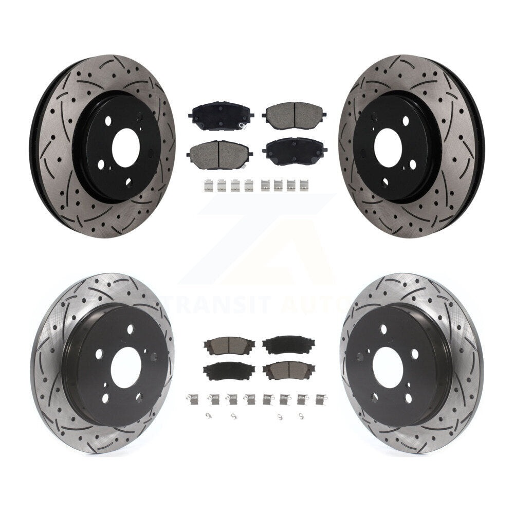 Coated Disc Rotors and Ceramic Brake Pads Kit-KDC-101764